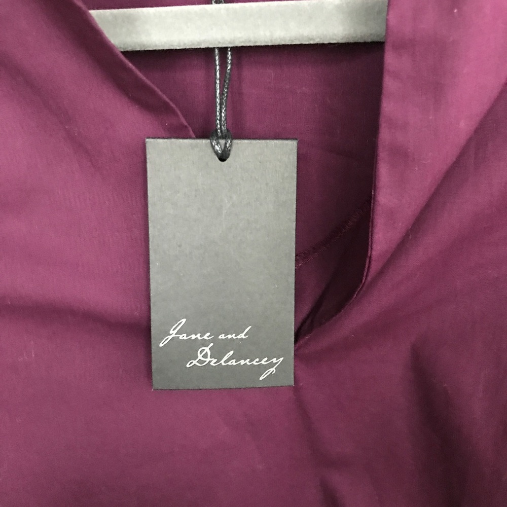 Burgundy Ruffled Sleeve Top - Picture 6 of 6